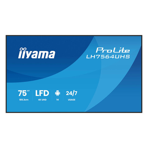 Iiyama Iiyama 75"W LCD 4K UHD VA