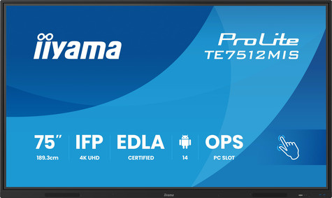 Iiyama 75iWIDE IFP 40-Points Bonded PureTouch IR