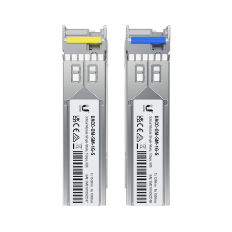 Ubiquiti UF-SM-1G-S - U Fiber, Single-Mode Module, 1G, BiDi, 2-Pack