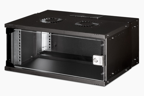 DIGITUS Rack 4HE Wall Mounting SOHO Pro Black