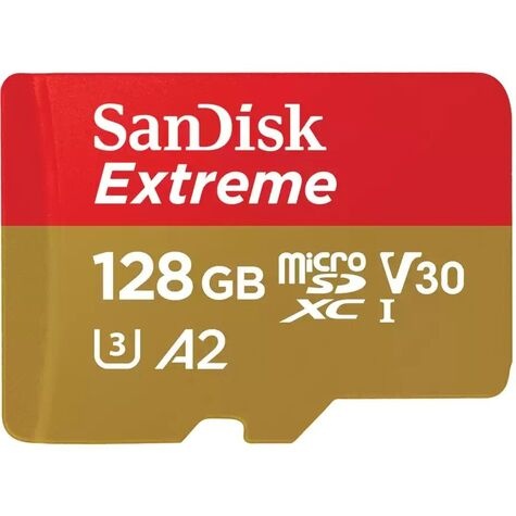SanDisk SD MicroSD Card 128GB SanDisk Extreme SDXC inkl. Adapter