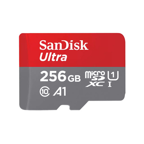 SanDisk SanDisk microSDXC Card 256GB Ultra Class 10 U1 A1 150MB/s mit SD Adapter