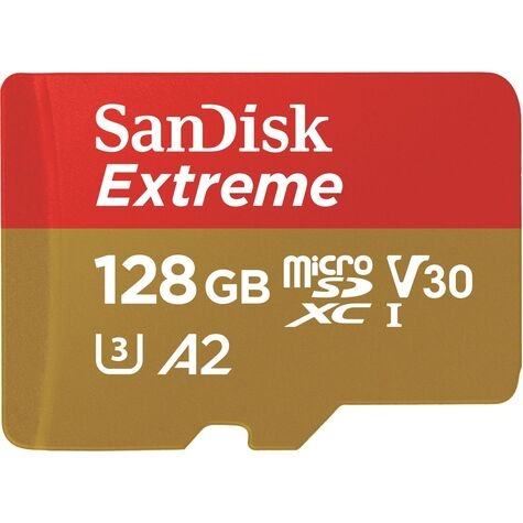 SanDisk SD MicroSD Card 128GB SanDisk Extreme inkl. Adapter