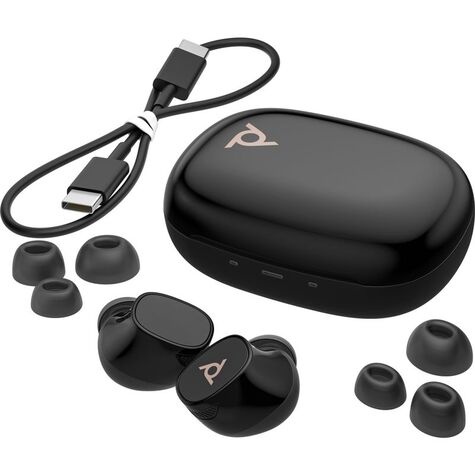 Poly VFree 20 BLK Earbuds+BCHC EMEA-INTL