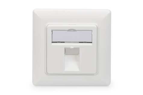 DIGITUS Lege behuizing voor Keystone module, frame 80x80 + centrale plaat 50x50 mm