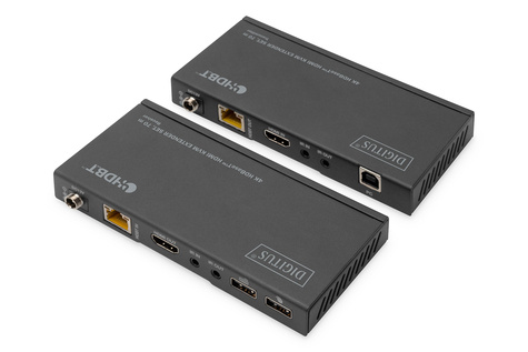 DIGITUS Transmitter and receiver - video/audio/infrared/USB extender - HDMI, HDBaseT
