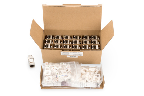 DIGITUS CAT 6A Keystone-module, afgeschermd, montageaansluiting zonder gereedschap