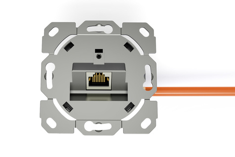 DIGITUS CAT 6A klasse EA netwerkcontactdoos, ontwerpcompatibel, afgeschermd, verzonken gemonteerd