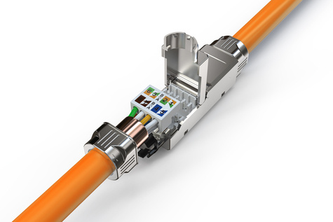 DIGITUS Professional CAT 6A CAT-connector (koppeling voor veldtoepassingen), 500 MHz