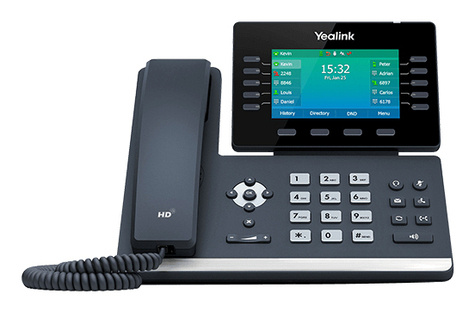 Yealink SIP-T54W IP phone Black Wired handset LCD 10 lines Wi-Fi - International Firmware