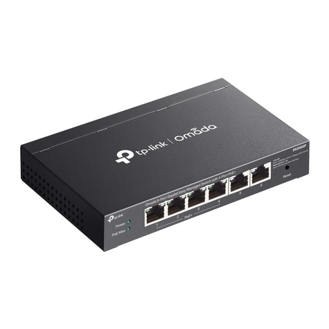 TP-Link Omada 6-Port Gigabit Easy Managed Switch 4-Port PoE+ 6 x 10/100/10000Mbps RJ45