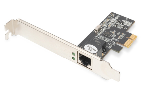 DIGITUS DIGITUS Enkele poort 2,5 Gigabit Ethernet-netwerkkaart, RJ45, PCI Express, Realtek chipset
