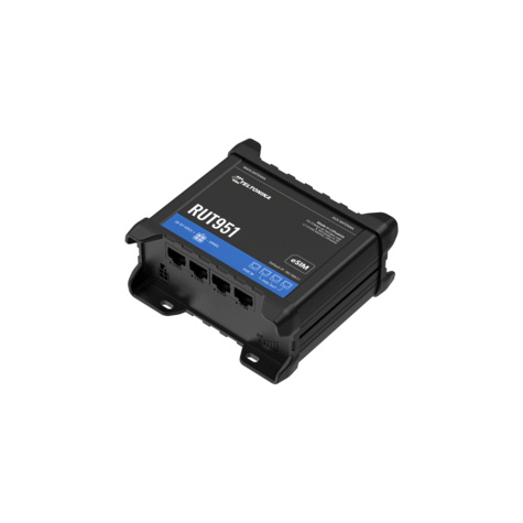 Teltonika RUT951 with 3x PoE OUT (90W) functionality and eSIM + PSU