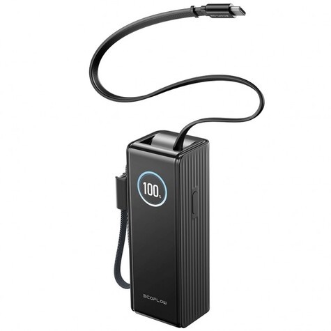 EcoFlow RAPID 25K Build-in cable - Powerbank Black