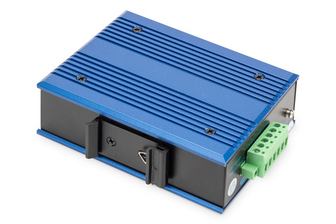 DIGITUS Professional 4-poorts gigabit netwerkswitch, industrieel, onbeheerd, 1 RJ45 uplink
