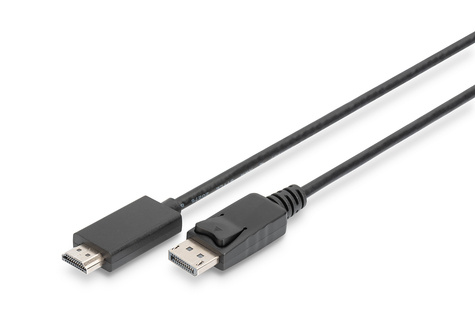 DIGITUS DIGITUS DisplayPort adapter cable - DP male/HDMI type-A male - 1 m