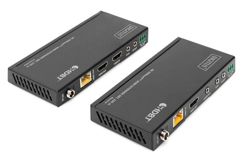 DIGITUS 4x HDBaseT HDMI Extender set, 150 m - video/audio/infrared/serial extender