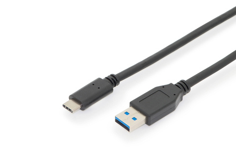 DIGITUS DIGITUS USB Type-C aansluitkabel, Gen2, Type-C naar A 1.0m