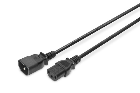 DIGITUS Power cable extension - IEC C14 male/IEC C13 female - 5 m