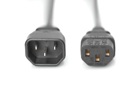 DIGITUS Power cable extension - IEC C14 male/IEC C13 female - 5 m