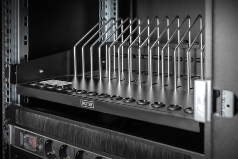 DIGITUS Uittrekbare plank voor tablets, notebooks, smartphones - 1U