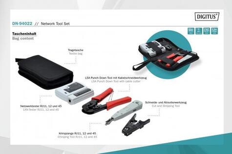 DIGITUS Netwerk gereedschapset
