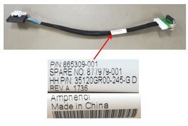 HPE HPE HP BL460C G10 SATA CABLE