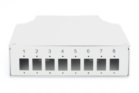 DIGITUS Professional DIN-rails splitterbox voor 8LC/DX koppelingen