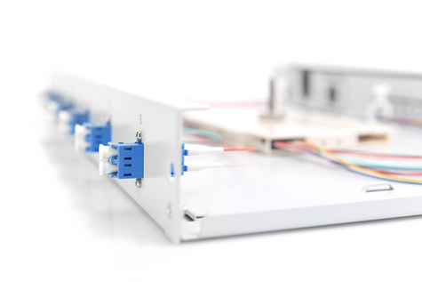 DIGITUS Professional Glasvezel splitterbox, ingericht LC, OS2 - 1U - 19"