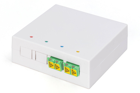 DIGITUS DIGITUS FTTH-behuizing, 2 x LC/APC DX-koppeling met sluiter