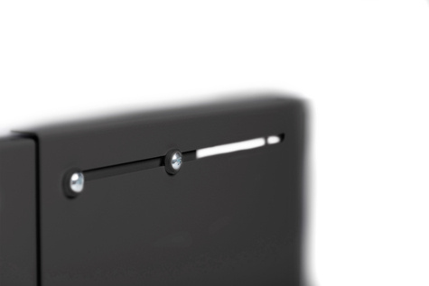 DIGITUS Professional 8HE wandmontage Patch-houder,372x505x250 mm in diepte verstelbaar, stapelbaar, zwart (RAL 9005)