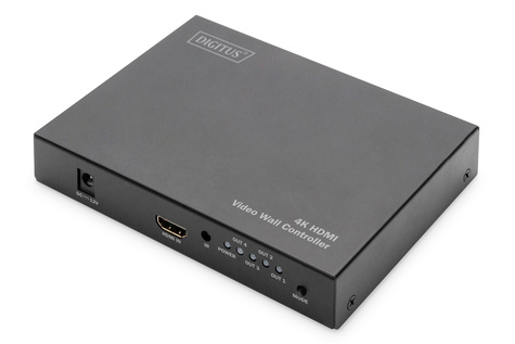 DIGITUS DIGITUS HDMI 2x2 videowand-processor Ondersteunt 4K@60Hz (4:4:4)