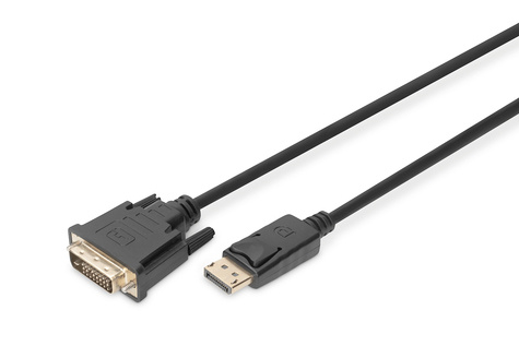 DIGITUS DisplayPort-adapterkabel, DP naar DVI-D - 2 m