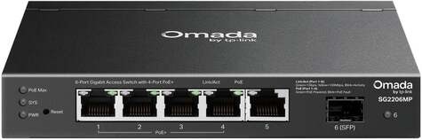 TP-Link Omada Access 6-Port Gigabit Switch with 4-Port PoE+
