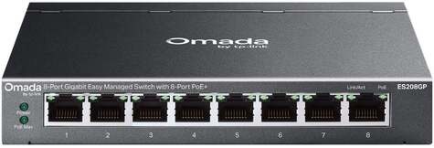 TP-Link Omada 8-Port Gigabit Easy Managed Switch  with 8-Port PoE+