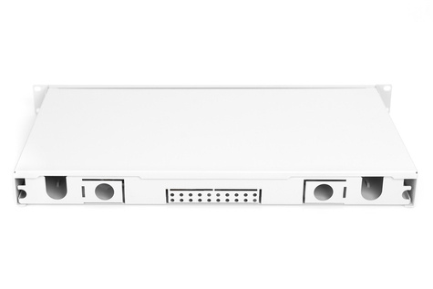 DIGITUS Professional  Glasvezel splitterbox, 1HE, ingericht, LC, OM4 - 19"