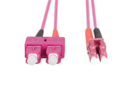 DIGITUS LWL Multimode patchkabel, OM4, LC / SC - 1 m