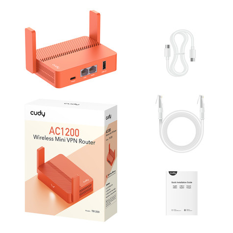 Cudy AC1200 Wireless Mini VPN Router with USB