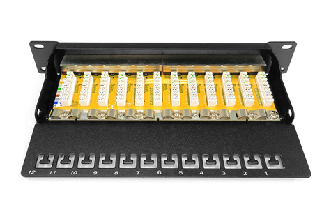 DIGITUS CAT 6, Klasse E Patchpanel, afgeschermd