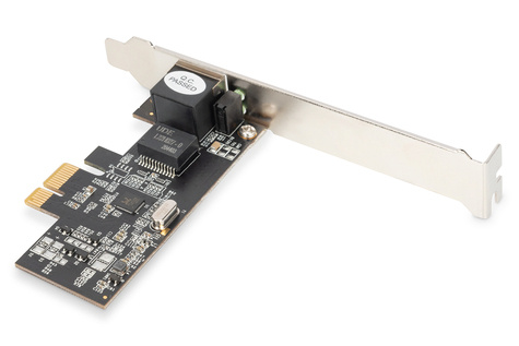 DIGITUS Enkele poort 2,5 Gigabit Ethernet-netwerkkaart, RJ45, PCI Express, Realtek chipset