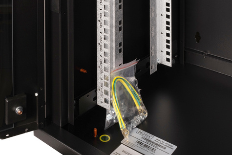 DIGITUS Wandkast Unique serie zwart 9H 600x450 mm