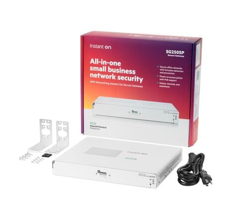 HPE Networking Instant On Secure Gateway 5-port SmartRate 2.5G PoE+ 64W SG2505P EU en