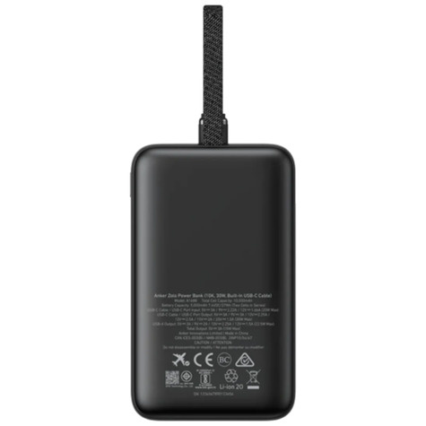 Anker Zolo Power Bank (20K 30W Built-InUSB-C Cable)