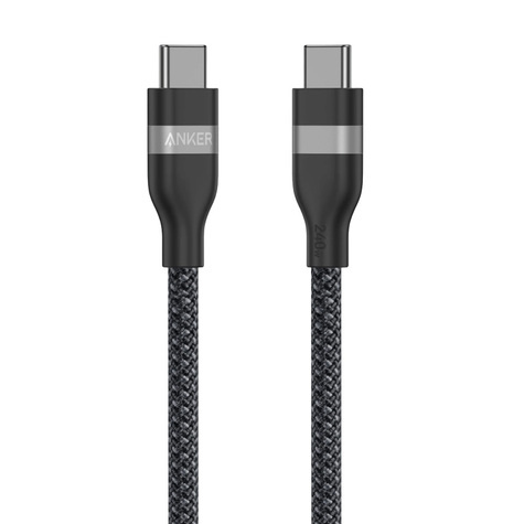 Anker USB-C to USB-C Cable (0.9m Upcycled-Braided) Black