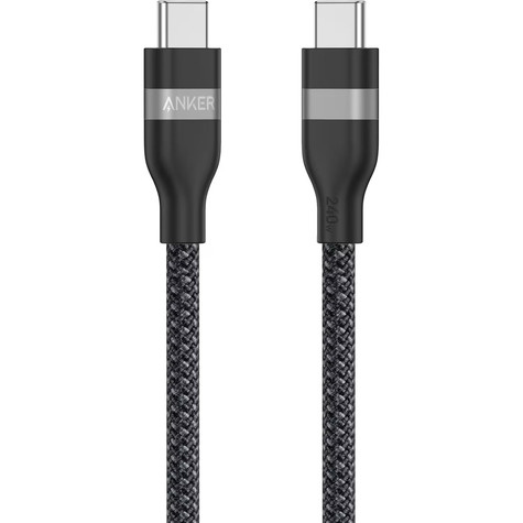 Anker USB-C to USB-C Cable (1.8m Upcycled-Braided) Black