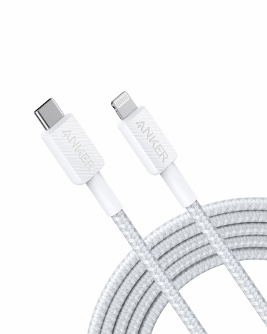 Anker 322 USB-C to Lightning Cable Nylon 3M White