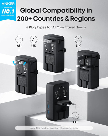 Anker Nano Travel Adapter (5-in-1 20W)