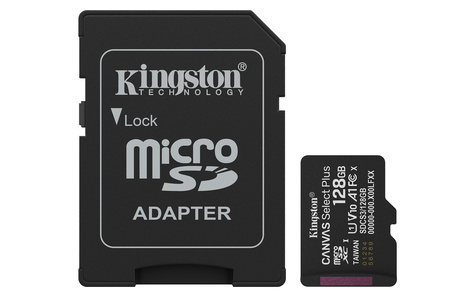 Kingston Kingston 128GB microSDXC Canvas Select Card+ADP