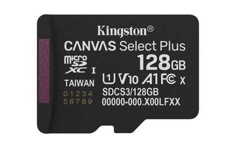 Kingston 128GB microSDXC Canvas Select Card+ADP