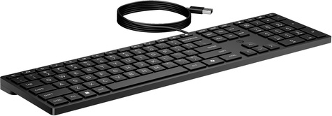 HP 320K WD KBD EMEA-INTL English Loc-Euro plug
